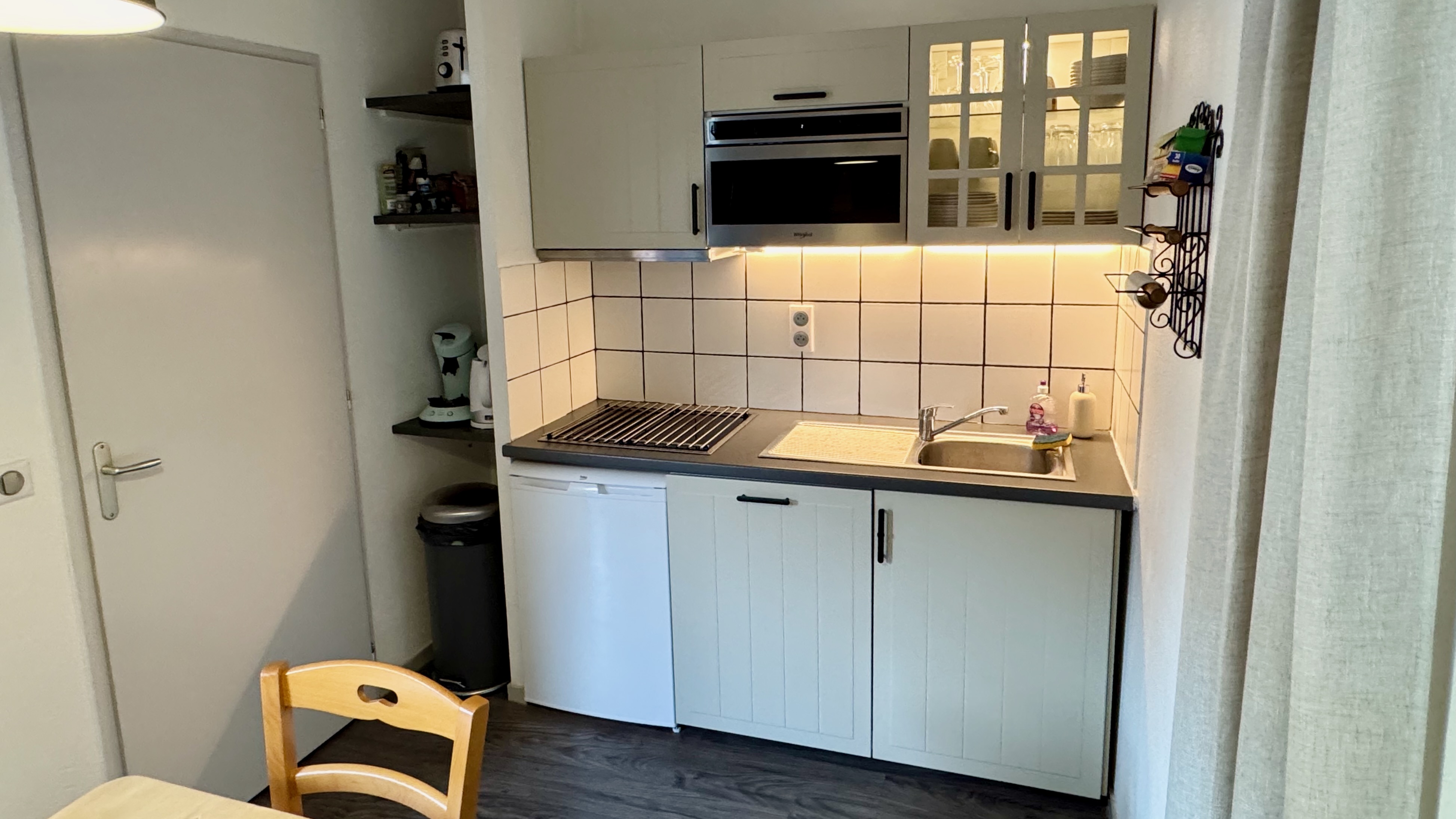 Cuisine équipée de l'appartement